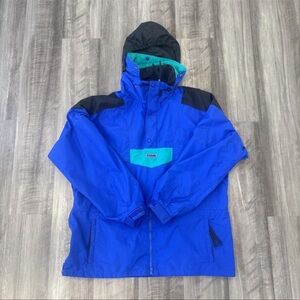 Vtg 90s Columbia Colorblock Pullover Jacket XL Ski Snowboard Vaporwave 80s 🇺🇸